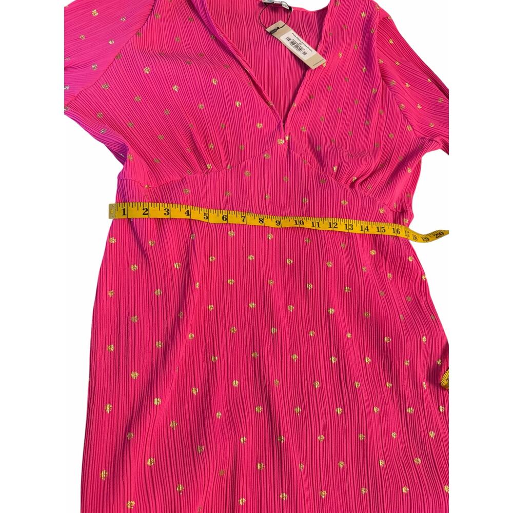 NWT Never Fully Dressed Pink Plisse Emma Dress - Size 20 - Picture 7 of 16